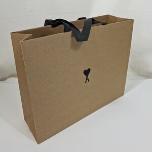 AMI Alexandre Mattiussi Large Shopping Gift Bag 17"x14"x5.5"